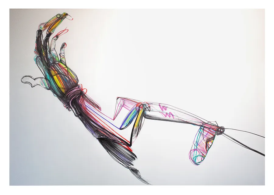 Image of Руки художника by Євген Григорʼєв, ГРАФІКА medium, part of the "Приземлення" series, priced at €700