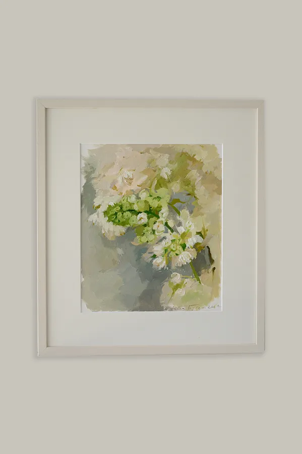 Image de Бузок на вітрі par Аліна Грубець, taille : 37х33 см, médium   Олійні фарби, faisant partie de la série Провесна, au prix de ₴3900