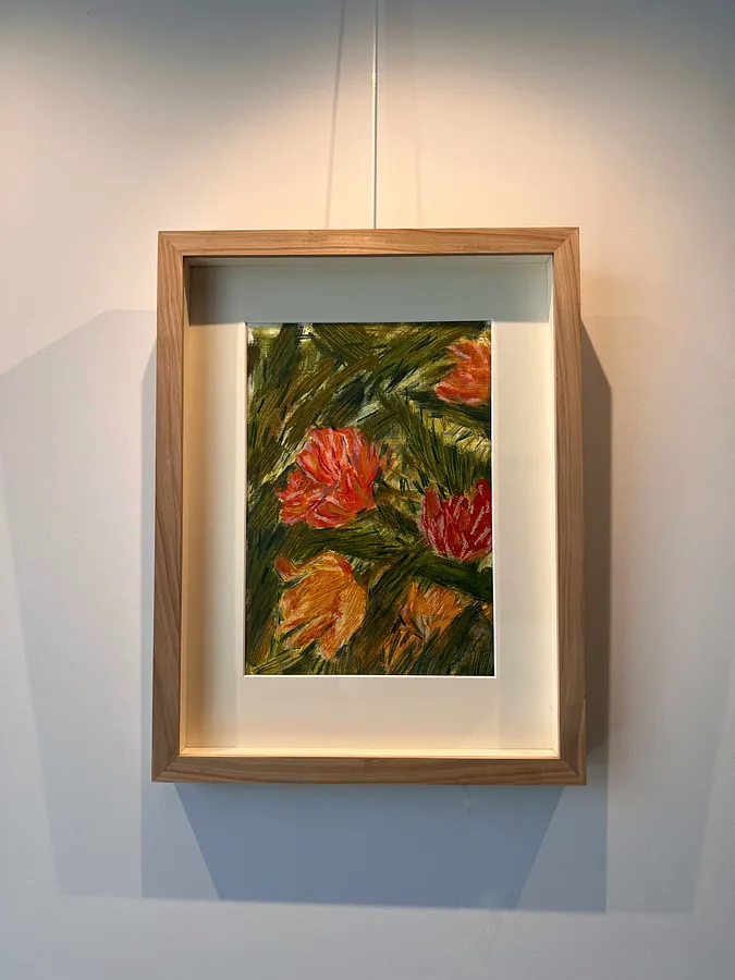 Imagen de Primaveral de Solomiya Ortynska, tamaño: 20х30 см, hecho de Óleo sobre papel, medio Pintura, de Львів, parte de la serie Про дім, con un precio de $150