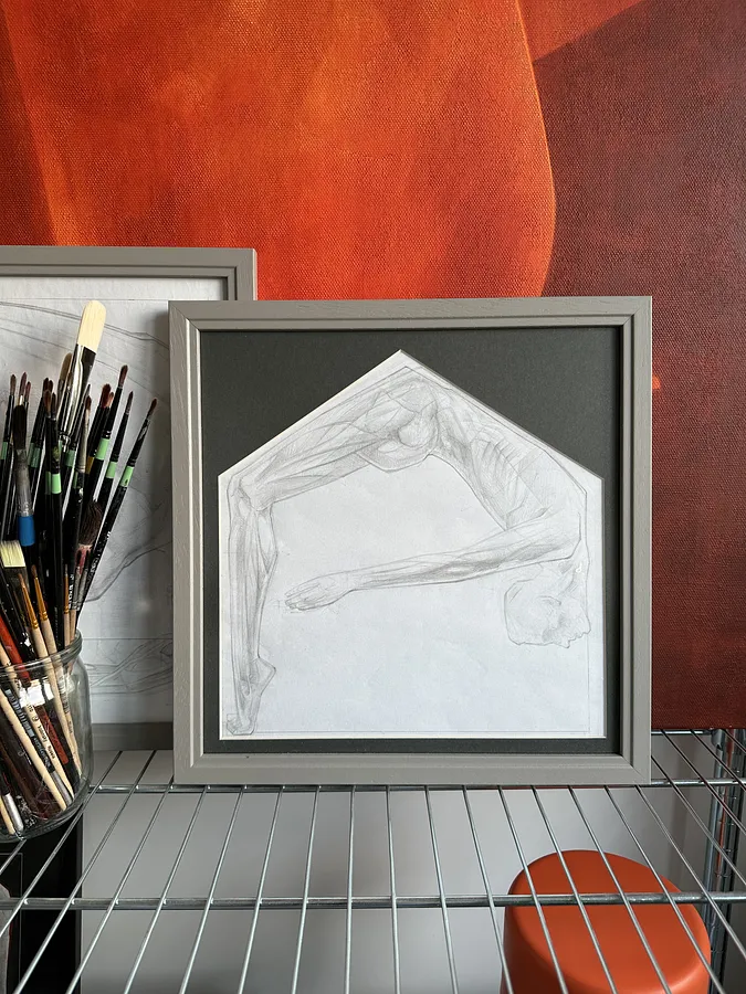 Image of Сховище долі by ДЕНИС ТИМЧИШИН, size: 33х33 см, made of папір, олівець, КОЛЕКЦІЯ МАЛИХ РОБІТ medium, from Львів