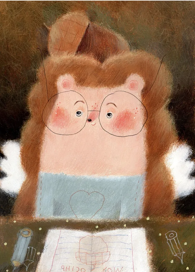 Obraz Їжачок autorstwa Альона Кравченко, rozmiar: 30х40см, cena: $300