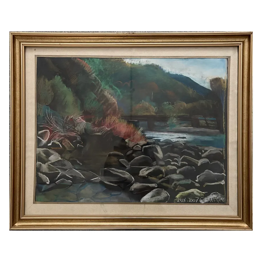 Immagine di Карпати ІІ di Безніско Євген, dimensioni: 41, 5 х 55 см, materiali: carta, pastello, medium: Живопис, prezzo: $250