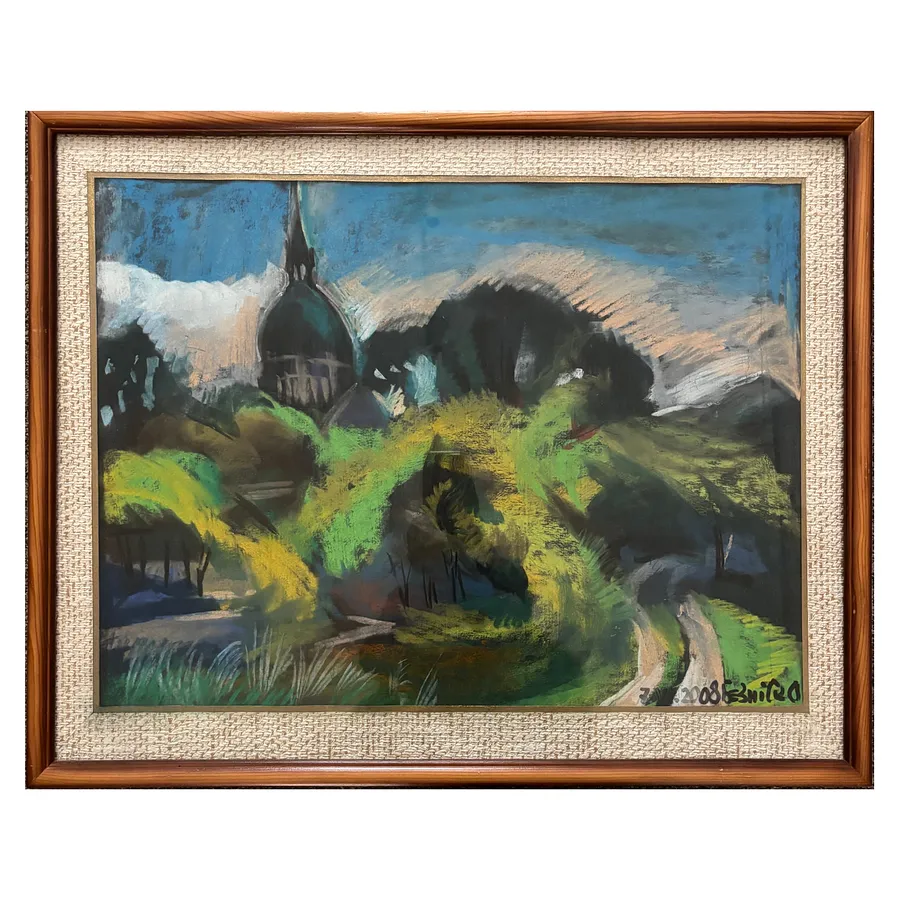 Immagine di Літо di Безніско Євген, dimensioni: 40,5 х 54,5 см, materiali: папір, пастель, medium: Живопис, prezzo: $0