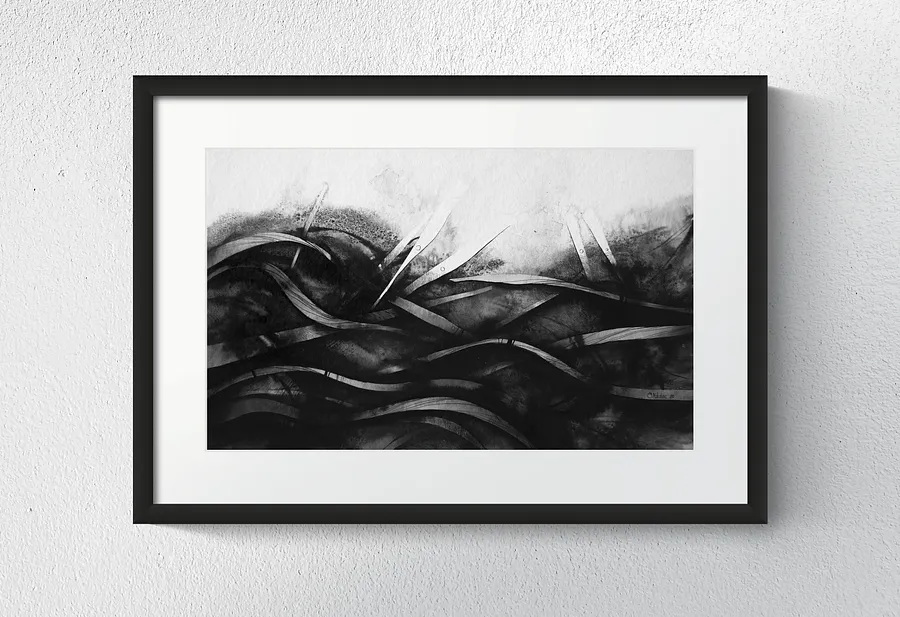 Imagen de Море | The sea de Oleksandr Makohon, tamaño: 44 х 64 см, hecho de Папір/Чорнило, medio Obra gráfica, de Львів, parte de la serie Abstract, con un precio de $300 (≈ 13,449 грн)