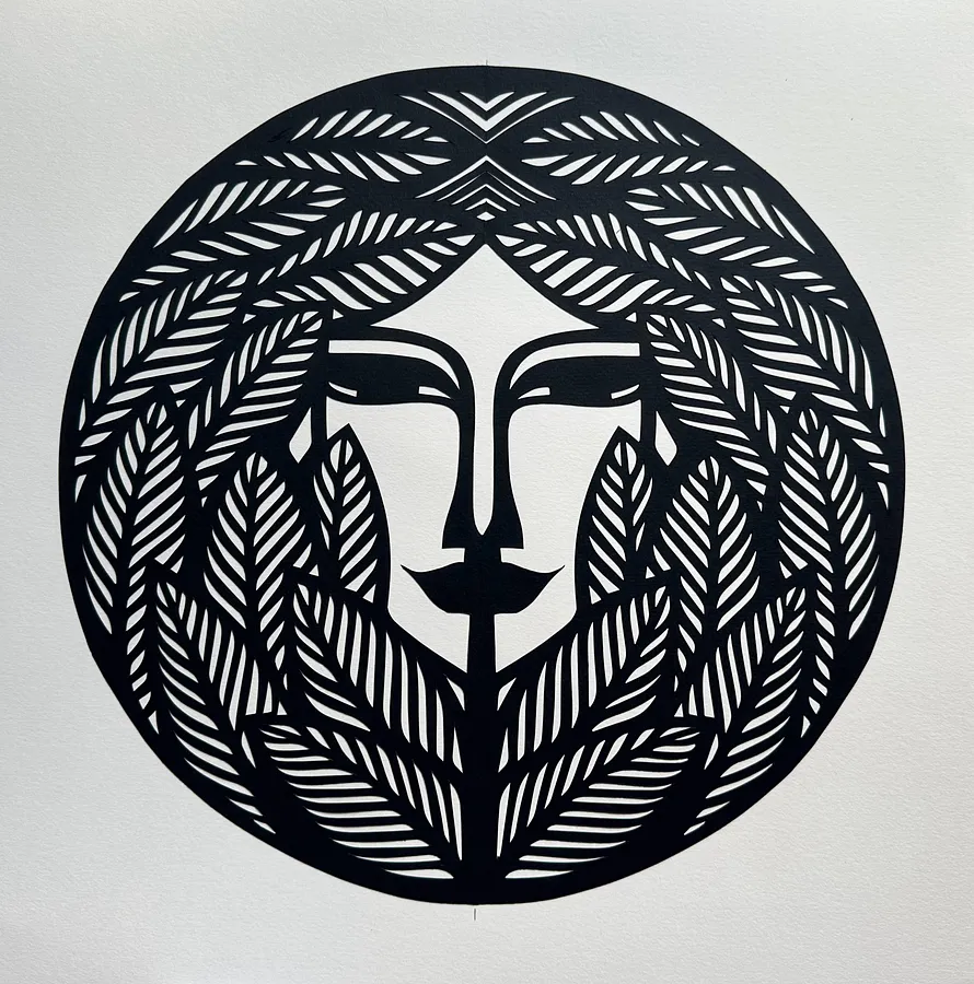 Imagen de Шалик de Daria Alioshkina, tamaño: 50*35, 50*40, medio Papel, parte de la serie Жінки