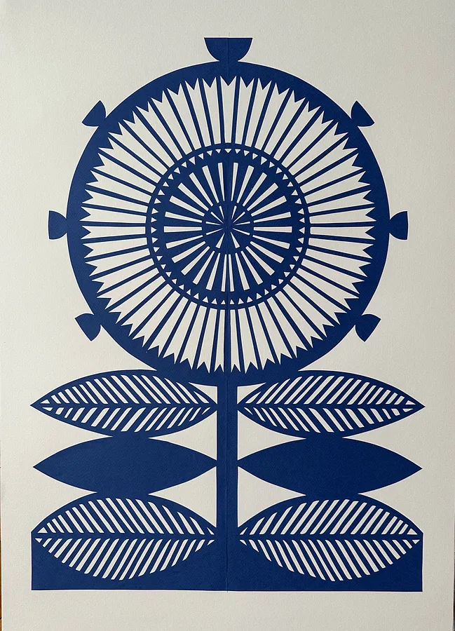 Imagen de Aciano de Daria Alioshkina, tamaño: 50*35, 50*40, medio Papel, parte de la serie Природа
