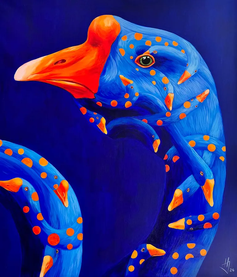Immagine di Mimicry of Multiplicity di Ivanka Nechyporyk, dimensioni: 125x145 cm, medium: Pittura, serie: Mimicry, prezzo: $6900