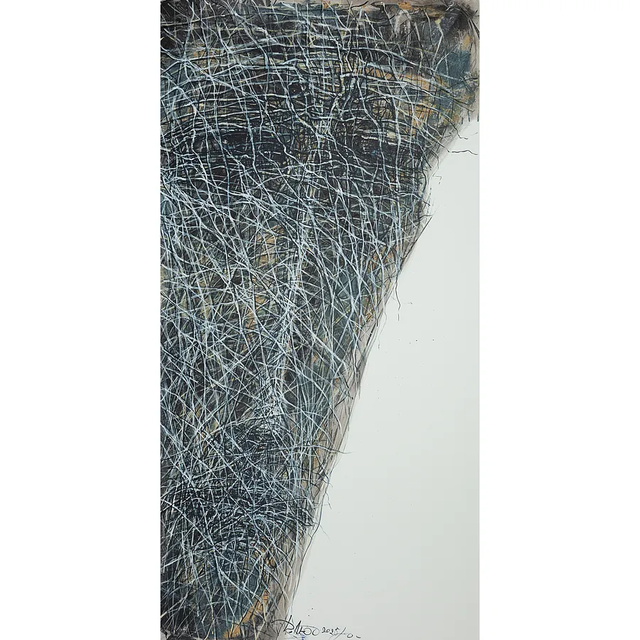 Obraz Beside 1 autorstwa Ludmiła Dawydenko, rozmiar: 100х200, wykonany z oil/canvas, medium Malarstwo, z Lviv, część serii Rhizome, cena: €4000
