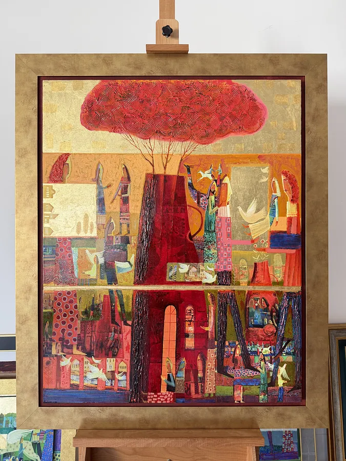 Immagine di Червоні троянди di Roman Opalinski, dimensioni: 100х80, medium: Живопис, prezzo: $5000