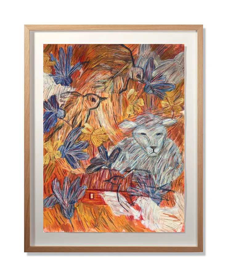 Imagen de En grupo de Solomiya Ortynska, tamaño: 50х65, hecho de Óleo sobre papel, pastel, lápices, medio Pintura, de Львів, con un precio de $500