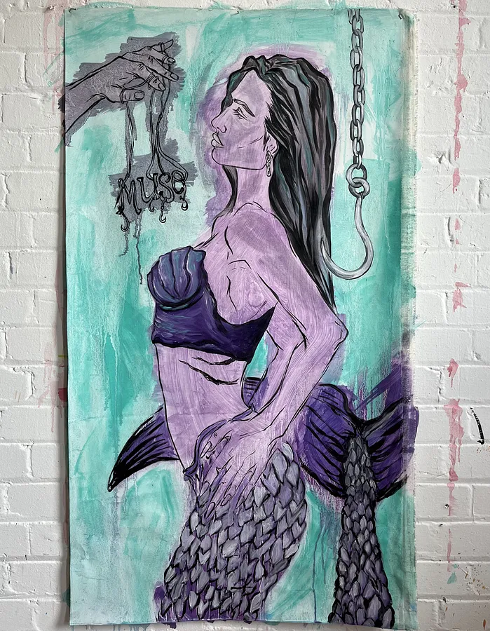 Imagen de Arcana 23: "Muse" de Ellada , tamaño: 100*115, hecho de Oil on Canvas, medio Painting, de London, parte de la serie Ellada’s Oracle, con un precio de $1300 (≈ 58,545 грн)