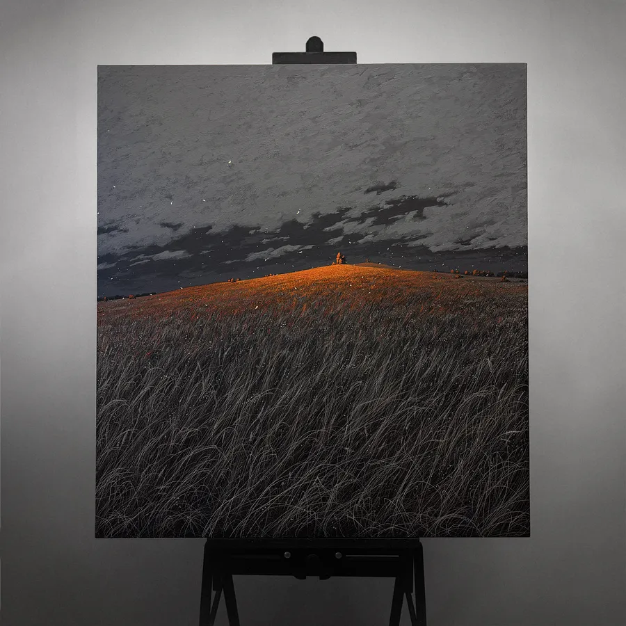 Obraz Dark and Light autorstwa Oleh Dron, rozmiar: 110х100cm, wykonany z Canvas, acrylic, medium Original artworks, z Lviv, Ukraine