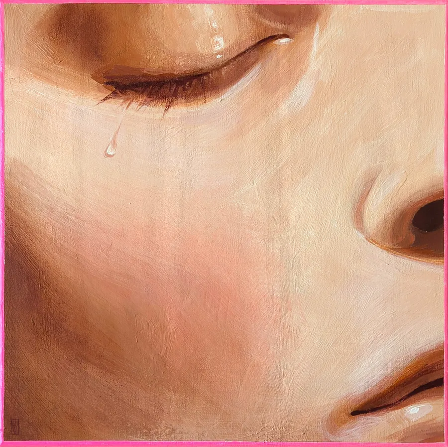 Imagen de Sensitivity de Olha Vlasova, tamaño: 40x40 cm, hecho de Acrylic on canvas, medio Painting