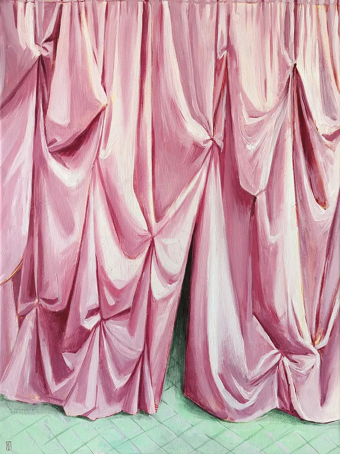 Imagen de Silk de Olha Vlasova, tamaño: 80x60 cm, hecho de Acrylic on canvas, medio Painting