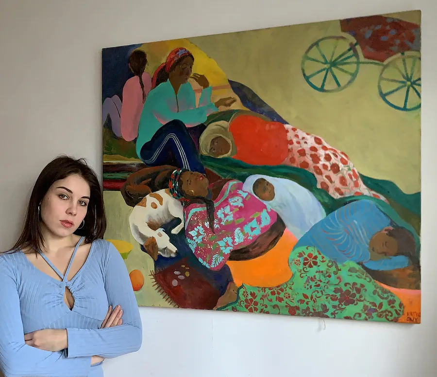 Portrait of Katya Onyshko, who works in the Contemporary artist style (Kyiv, Ukraine)