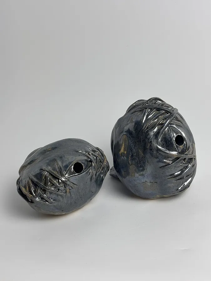 Imagen de Eyes de VITALIY KRASUTSKIY, hecho de Chamotte clay, glazes, medio Escultura, de Lviv, parte de la serie Series 1, con un precio de €500 (≈ 25,885 грн)