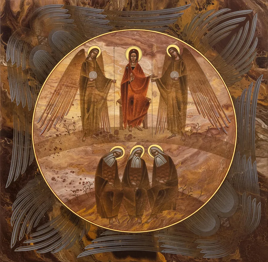 Image de Рай  par ДЕНИС ТИМЧИШИН, taille : 72х72 см, médium ІКОНОПИС, au prix de $4200