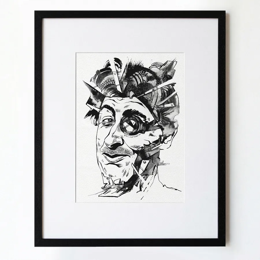 Immagine di Механік | Mechanic di Oleksandr Makogon, dimensioni: 46 x 52 cm, prezzo: $250