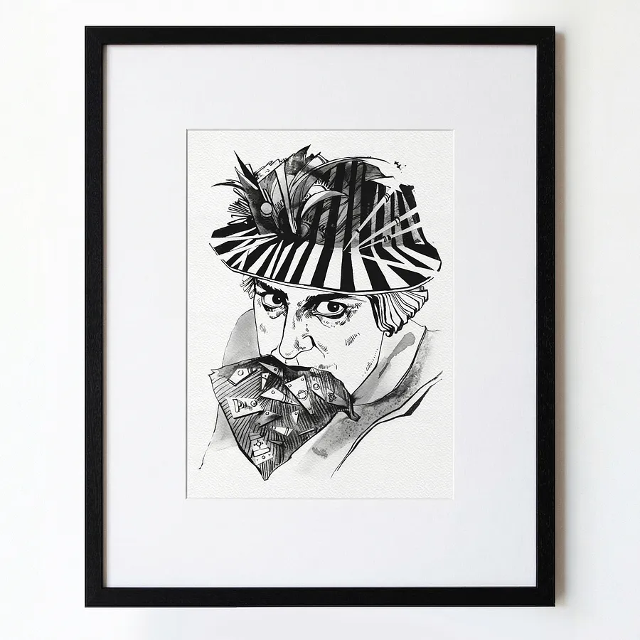 Image of Флорист | Florist by Alexander Makohon, size: 46 x 52 cm, Graphics medium, priced at $250