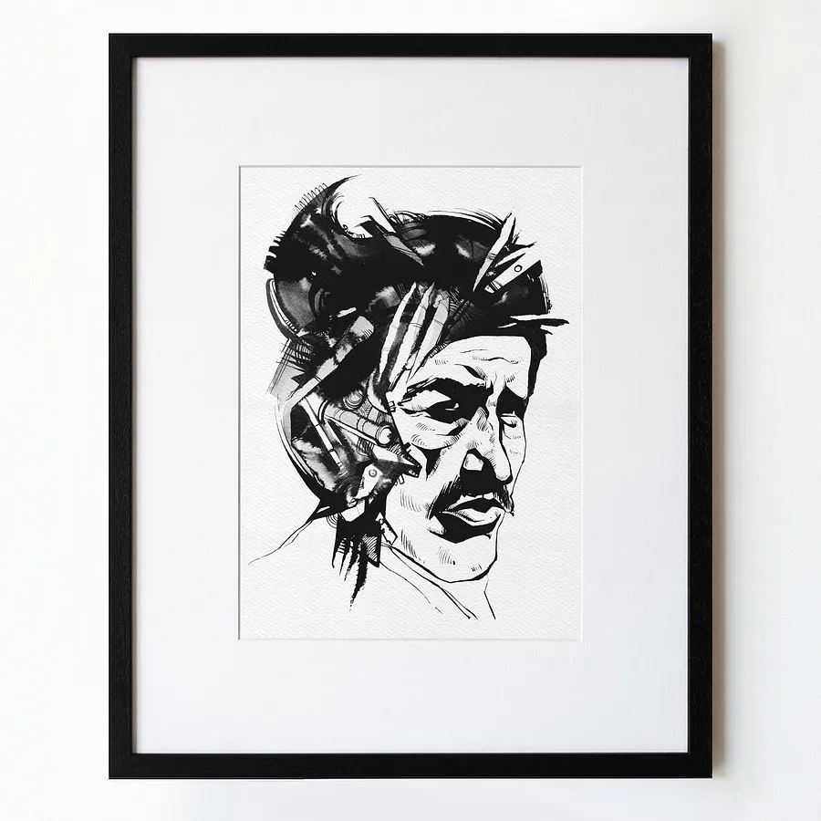 Image of Зброяр | Gunsmith by Alexander Makohon, size: 46 x 52 cm, Graphics medium, priced at $250