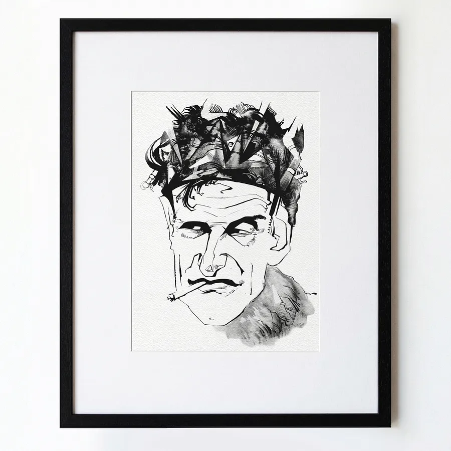 Image of Король | King by Alexander Makohon, size: 46 x 52 cm, Graphics medium, priced at $250