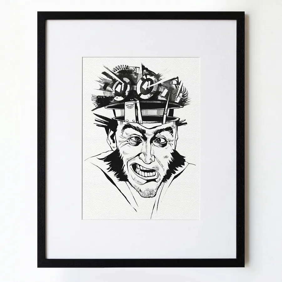 Immagine di Психолог | Psychologist di Oleksandr Makogon, dimensioni: 46 x 52 cm, medium: Grafica, prezzo: $250