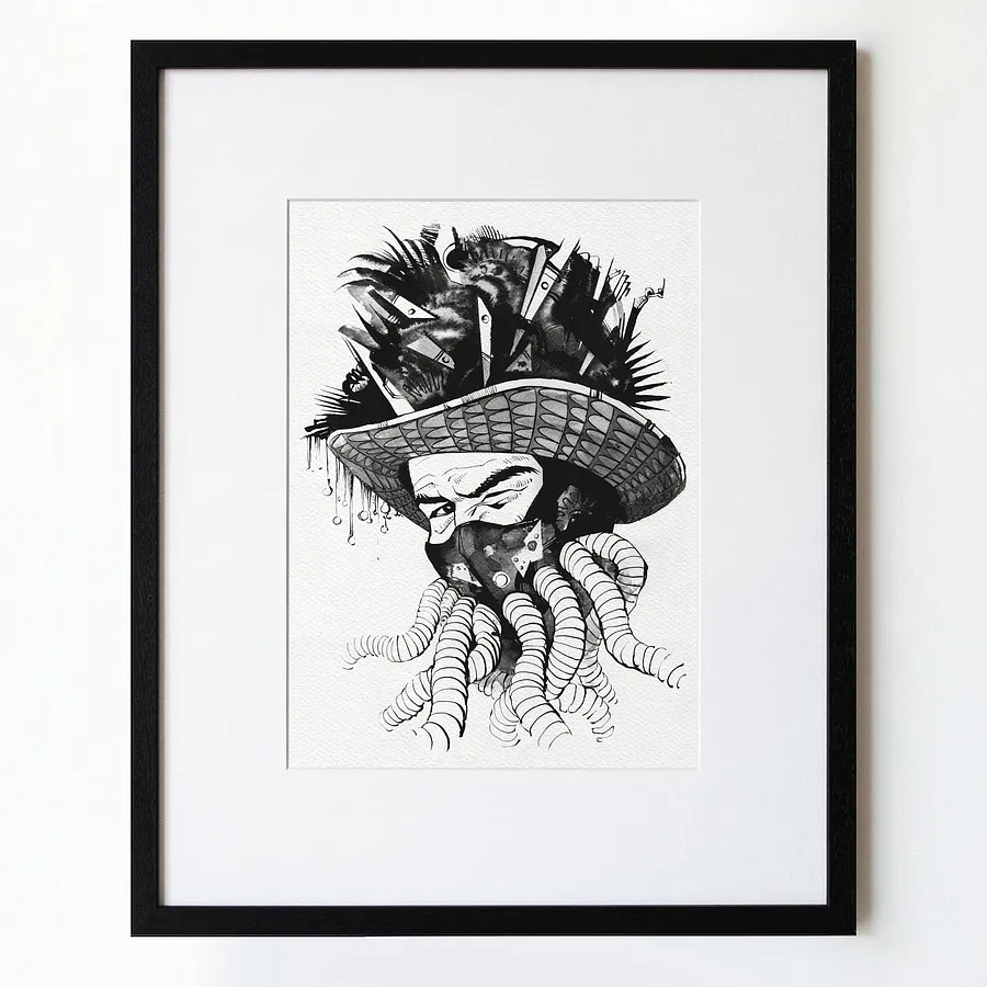 Immagine di Маг | Wizard di Oleksandr Makogon, dimensioni: 46 x 52 cm, medium: Grafica, prezzo: $250