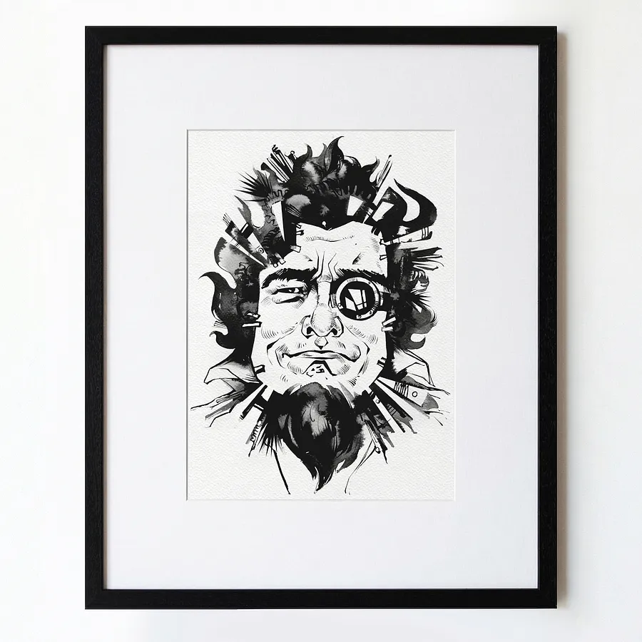 Image of Ювелір | Jeweler by Alexander Makohon, size: 46 x 52 cm, Graphics medium, priced at $250