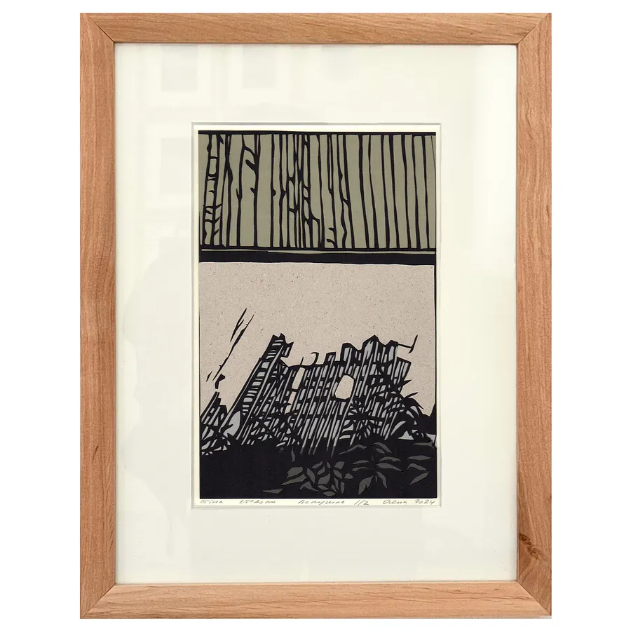 Bild von Стіна. Стодола в Лопушній von Турянська Олена, Größe: 14 х 22 см, zum Preis von $500