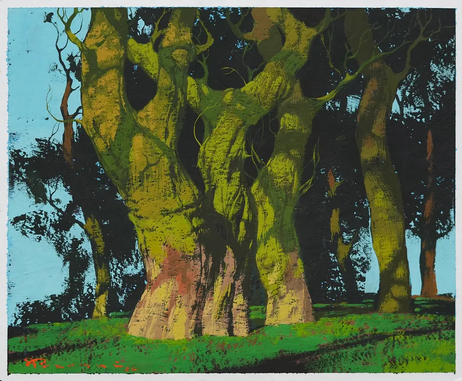 Image of Sketch 213 by Artem Rohovyi, size: 17x21, made of Gouache,paper, Painting medium, from Kharkiv, priced at $300