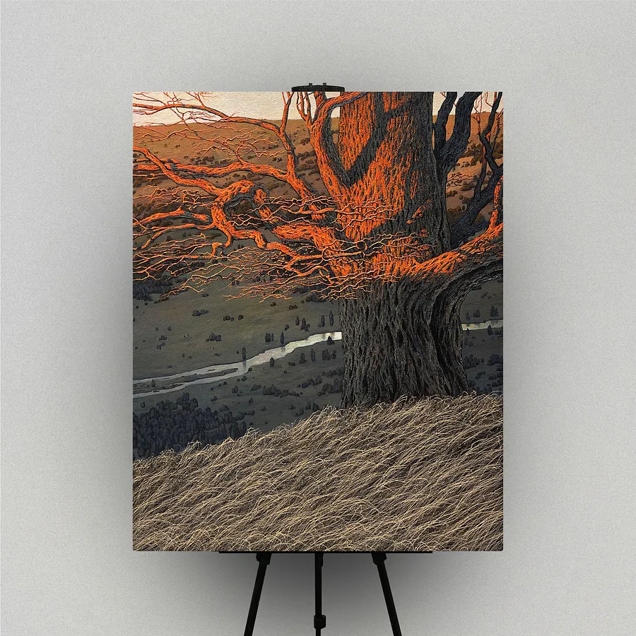 Bild von Evening sun von Oleh Dron, Größe: 80х100cm, hergestellt aus Canvas, acrylic, Original artworks Medium, aus Lviv, Ukraine