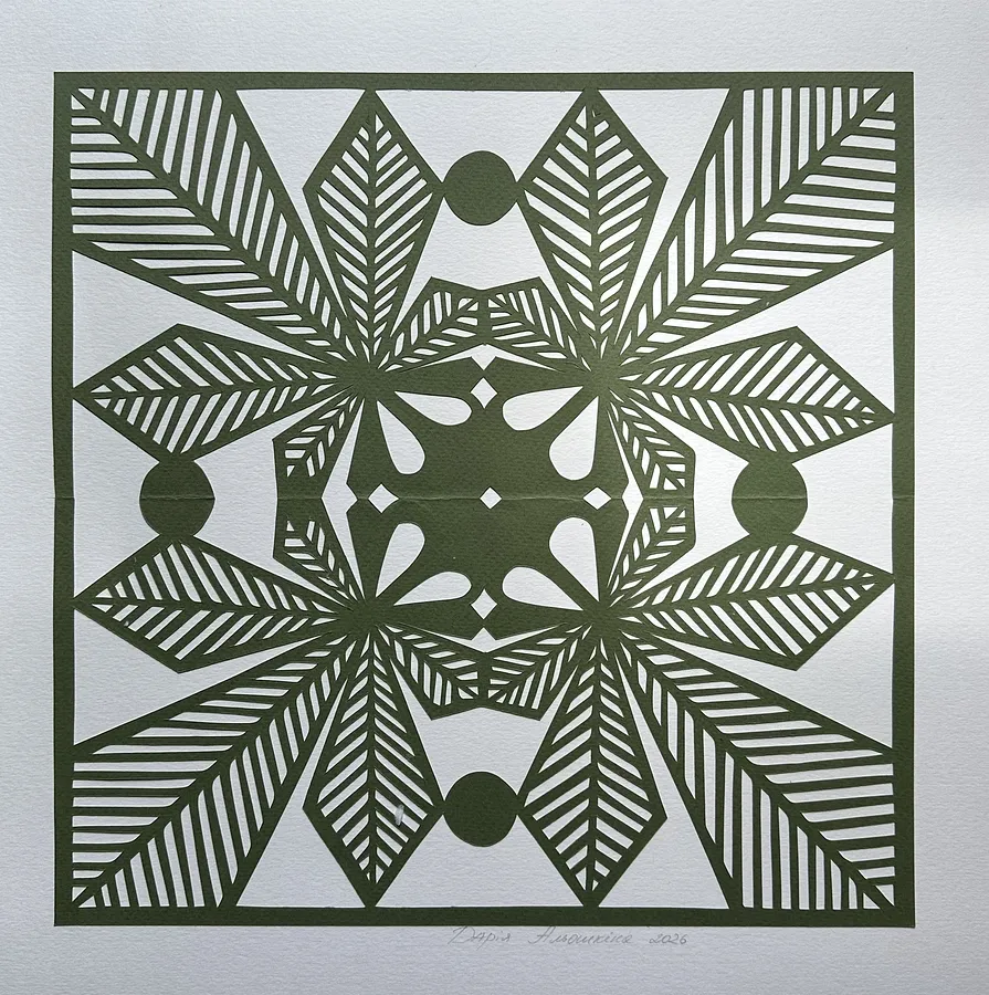 Imagen de Каштан 2026 квадрат de Daria Alioshkina, tamaño: 35*50, medio Papel, parte de la serie Природа