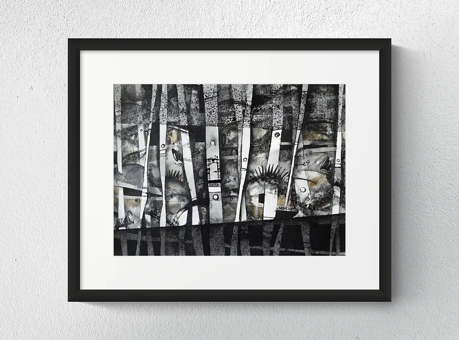 Image of Untitled by Alexander Makohon, size: 53 х 43 см, Graphics medium, part of the Abstract series, priced at $250