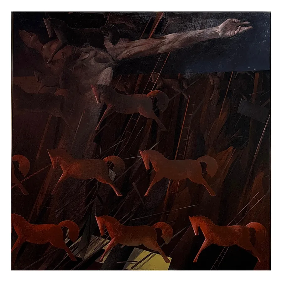 Immagine di Розп'яття di Смольський Юрій , dimensioni: 105 х 105 см, materiali: двп, акрил, medium: Живопис, prezzo: $1800
