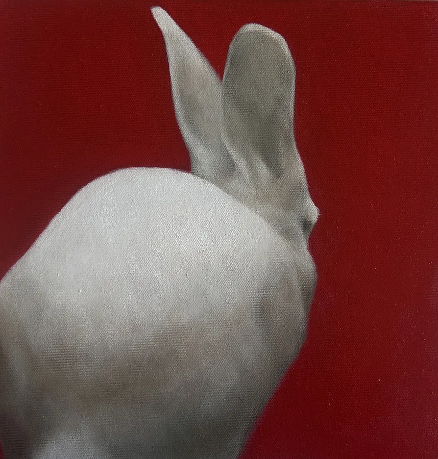 Imagen de Jade Rabbit de Milana Levadna, tamaño: 30x30 cm, hecho de Oil on canvas, medio Живопис, de Lviv, con un precio de $300