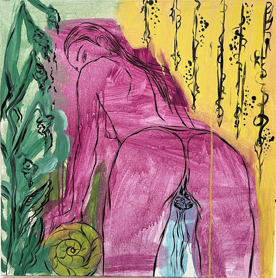Immagine di "Yellow" di Ellada , dimensioni: 60*60, medium: Painting, prezzo: $500