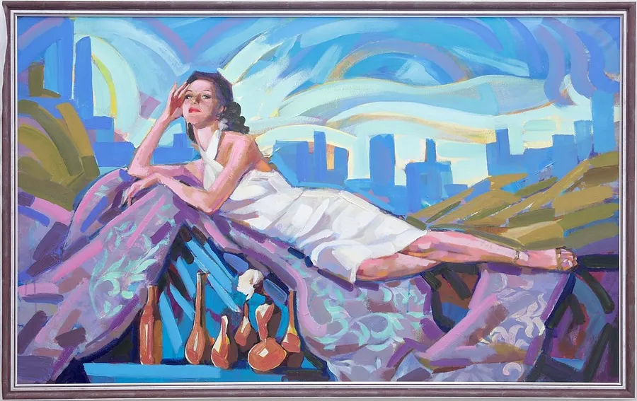 Image of Золота дюна by Bogdan Burak, size: 80х130, made of Акріл. Полотно, Живопис medium, from Київ, part of the Das parfum series, priced at €2500 (≈ 129,978 грн)