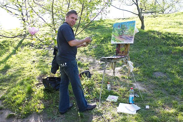Image of Пленер ботанічний ім. ГРИШКА Київ 2019 by Bogdan Burak, Живопис medium, part of the Пленер series
