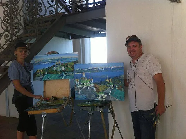 Image of Пленер в Києво-печерська Лавра 2010 by Bogdan Burak, Живопис medium, part of the Пленер series