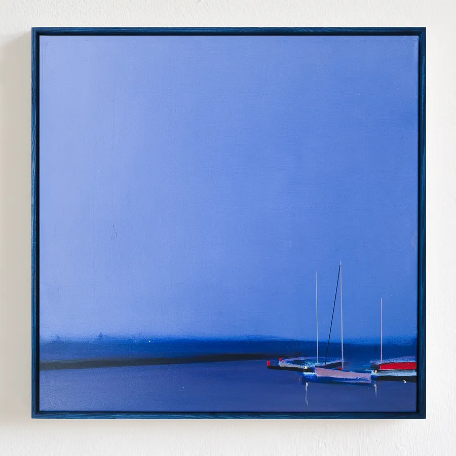 Immagine di Ships in port di Igor Nekraga, dimensioni: 50x50, materiali: Acrylic on canvas, medium: Pittura, città: Ukraine, serie: Acrylics, prezzo: $500