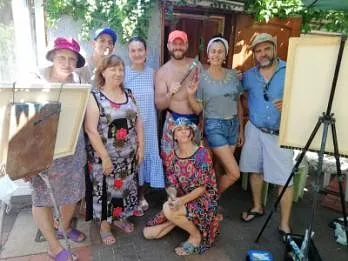 Imagen de Ця незабутня мить , Колективне фото завершення пленеру de Bogdan Burak, medio Живопис, de Одеса, parte de la serie Пленер