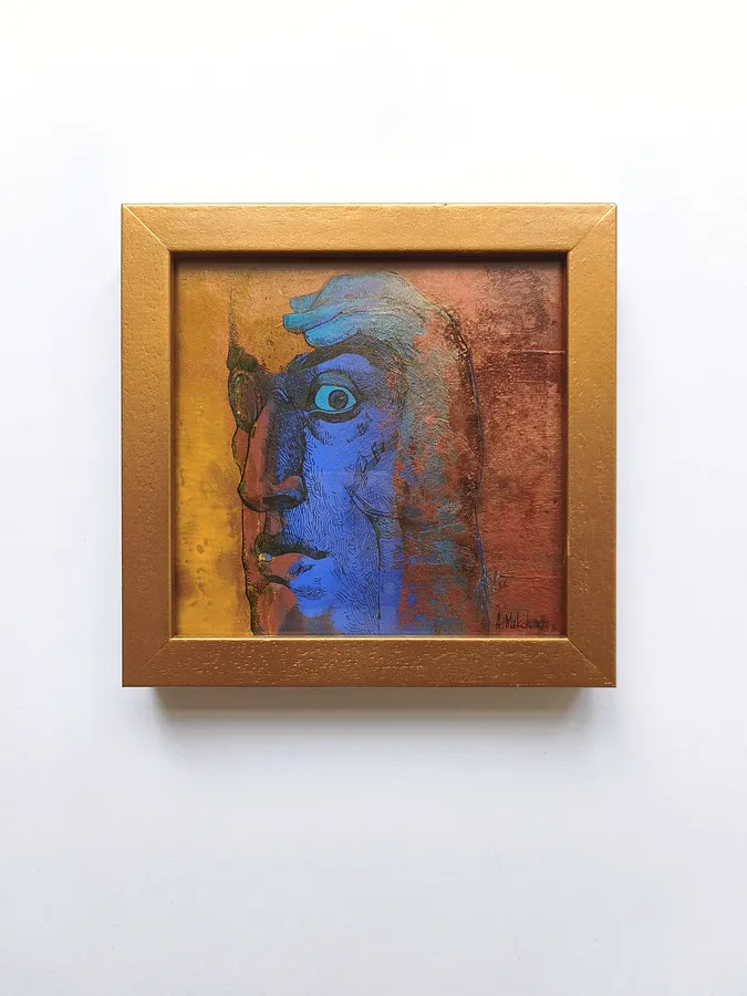 Immagine di Спостерігач di Oleksandr Makogon, dimensioni: 20 х 19,5, medium: Grafica, serie: Portraits, prezzo: $100