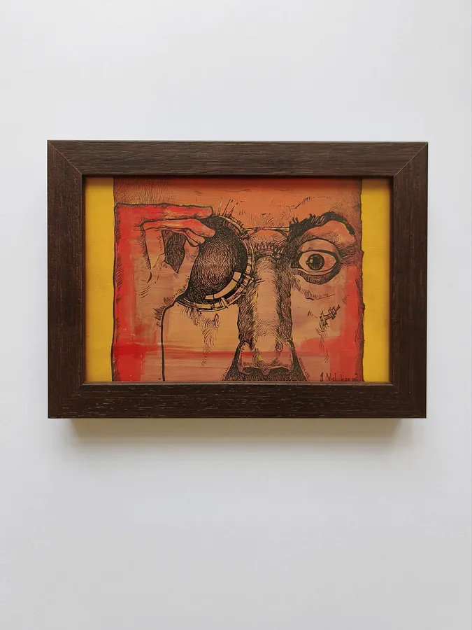 Immagine di Зазирнути в четвертий вимір di Oleksandr Makogon, dimensioni: 21 х 16,5 см, medium: Grafica, serie: Portraits, prezzo: $100
