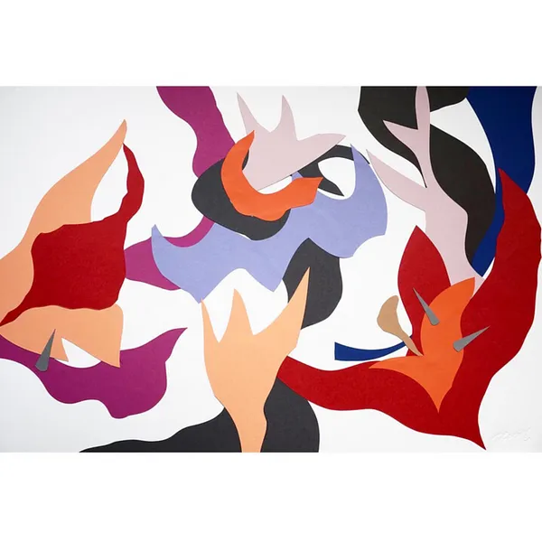 Image of "Application 4" by Pliatsko Mariia, size: 50x70 cm, made of paper, Graphics medium, part of the "Ever-changing space" series, priced at $350