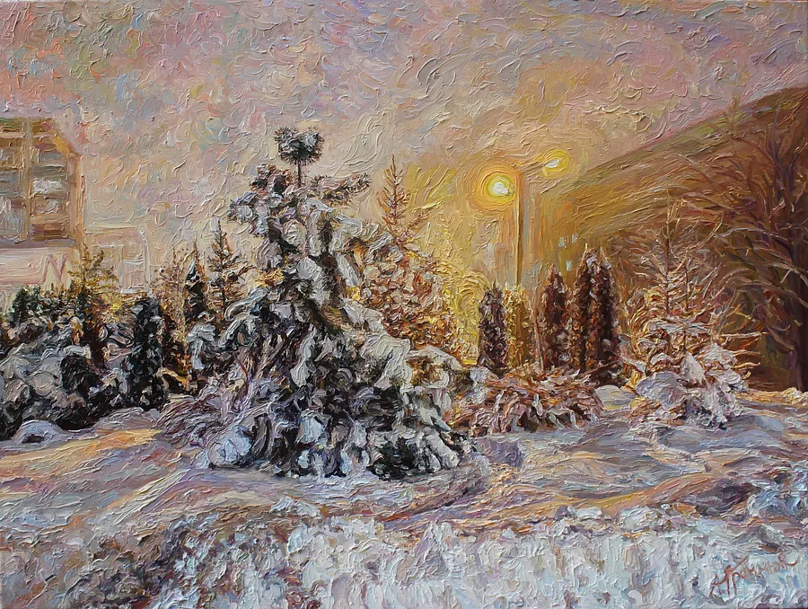 Bild von Зимовий сон von Адріана Громнюк, Größe: 60х80 см, zum Preis von $750