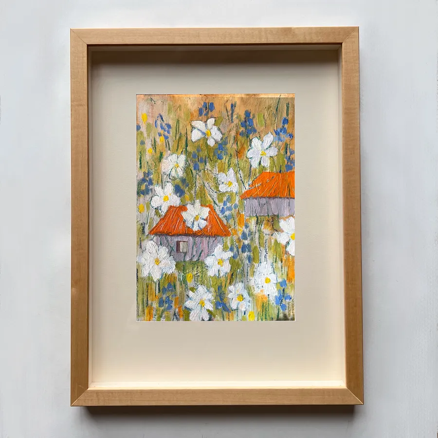 Imagen de Ромашки de Solomiya Ortynska, tamaño: 20х30 см , hecho de Олія на папері , medio Pintura, de Львів, con un precio de $150