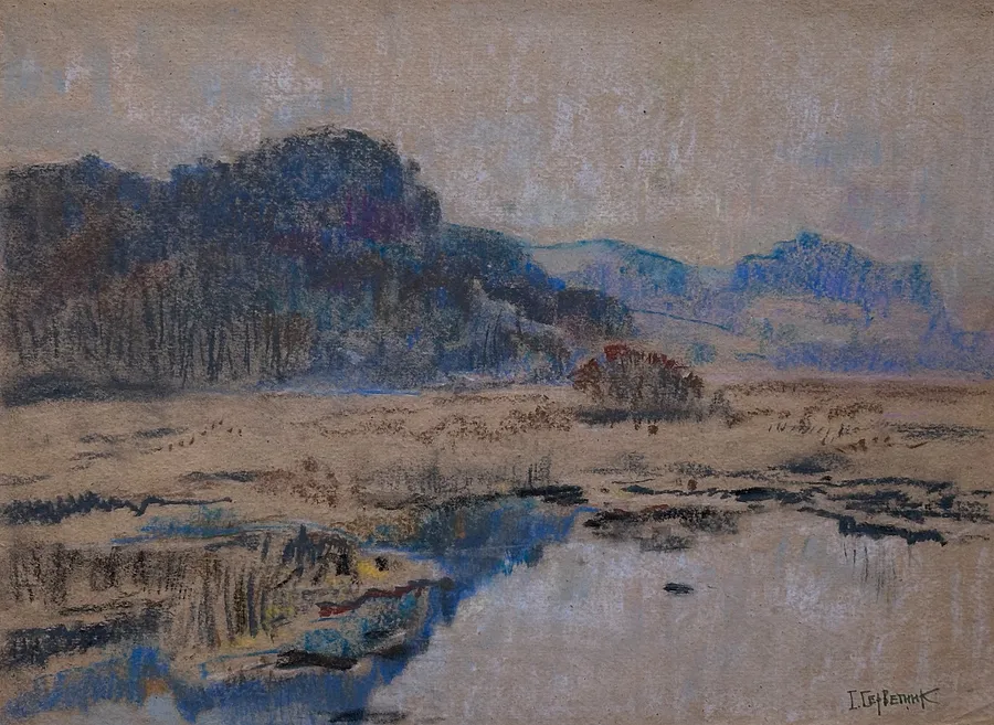 Immagine di скоро зима di Станіслав Серветник, dimensioni: 30х40, medium: пастелі