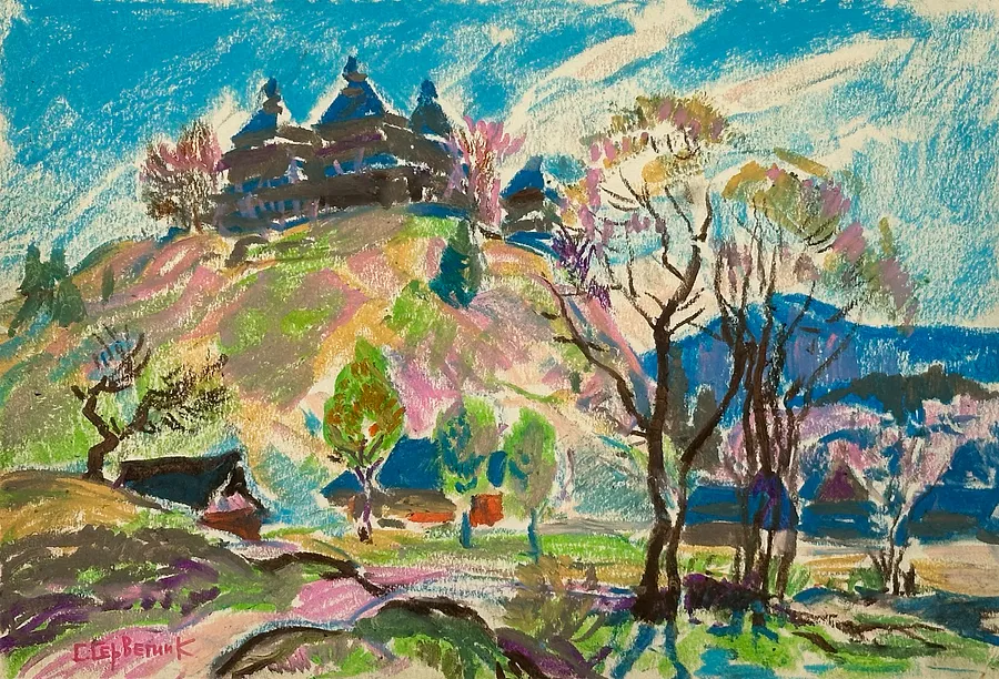 Immagine di ворохта di Станіслав Серветник, dimensioni: 21х29, medium: пастелі