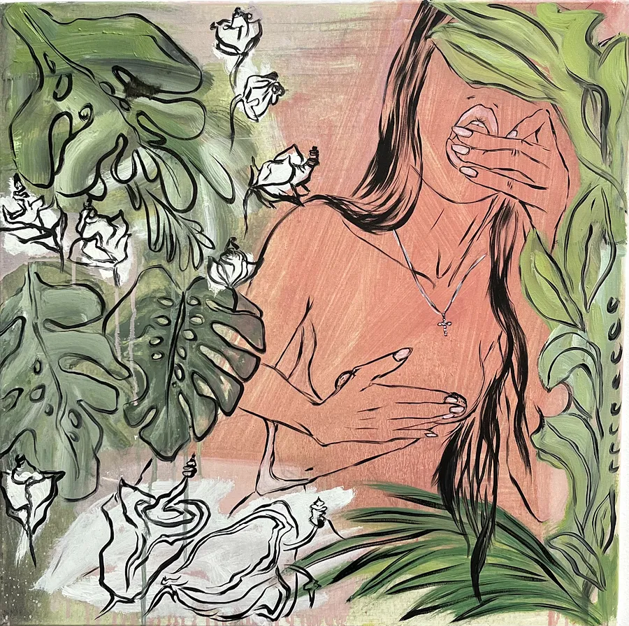 Image de “Jungle” par Ellada , taille : 60*60, fabriqué avec Oil on Canvas, médium Painting, de London, au prix de $500 (≈ 22 517 грн)