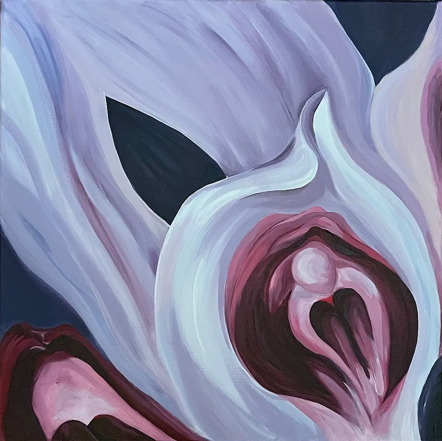 Image of Rhizanthella Gardneri by Olena Kulish , size: 60 x 60 cm, made of Acrylics on canvas, Painting medium, from Warsaw, priced at €600